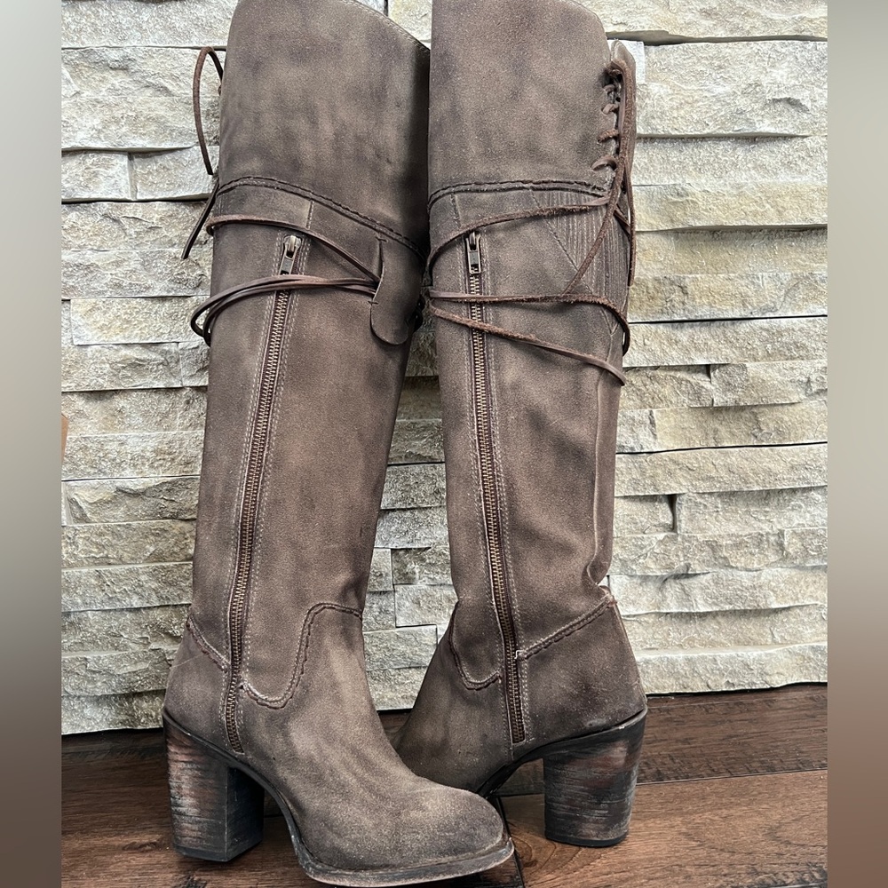 PRICE DROP! Freebird Brown Heeled Boots with Relaxed Elegance - Picture 8 of 8